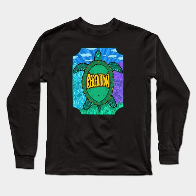 Rebelution Turtle Long Sleeve T-Shirt by hannahalras